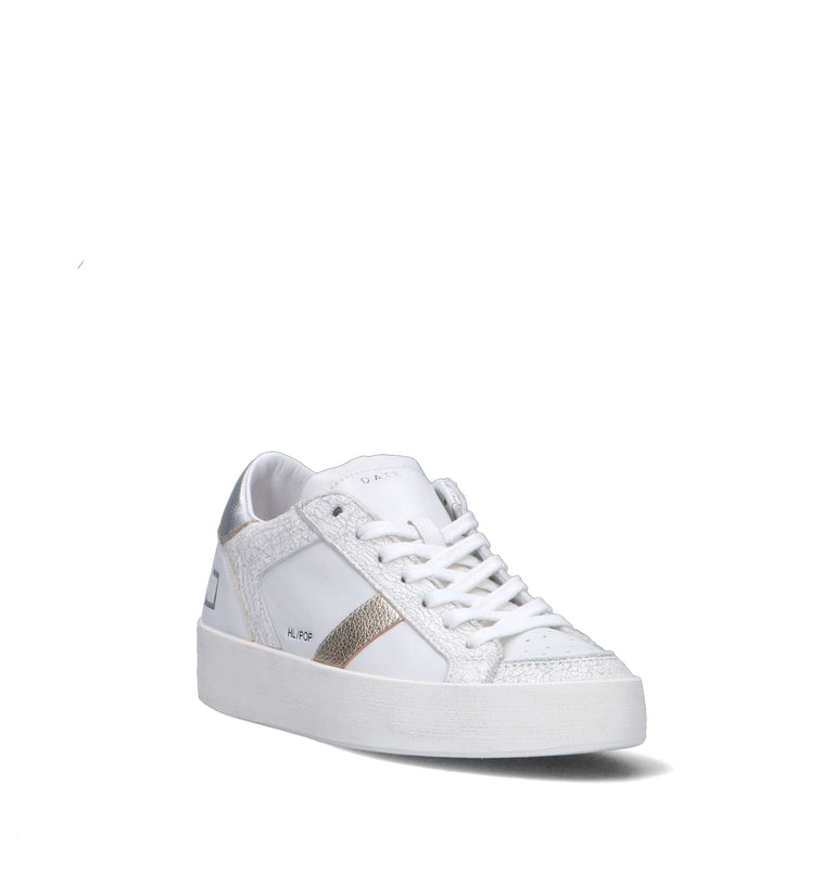 D.A.T.E. Sneaker donna bianca in pelle