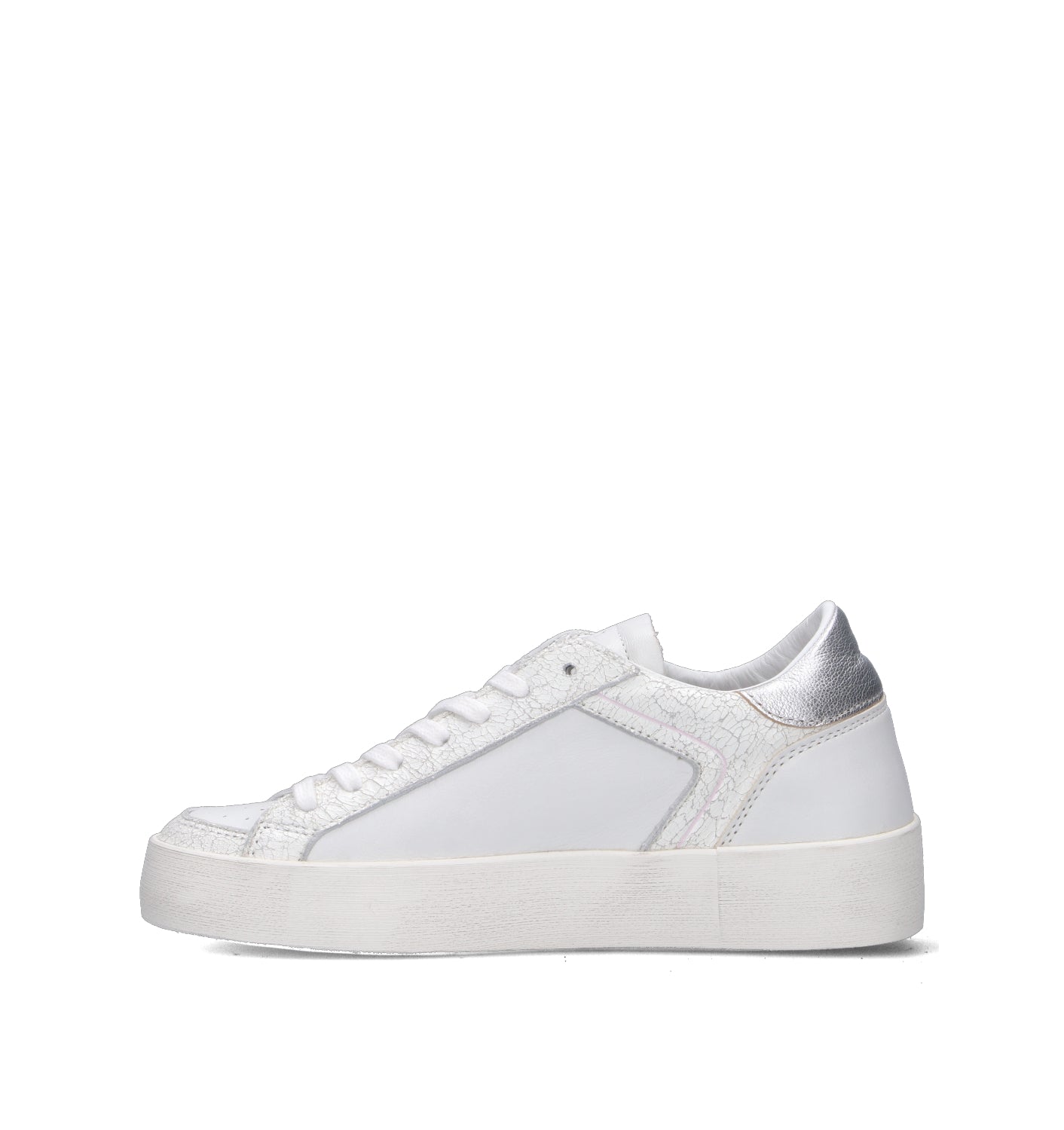 D.A.T.E. Sneaker donna bianca in pelle