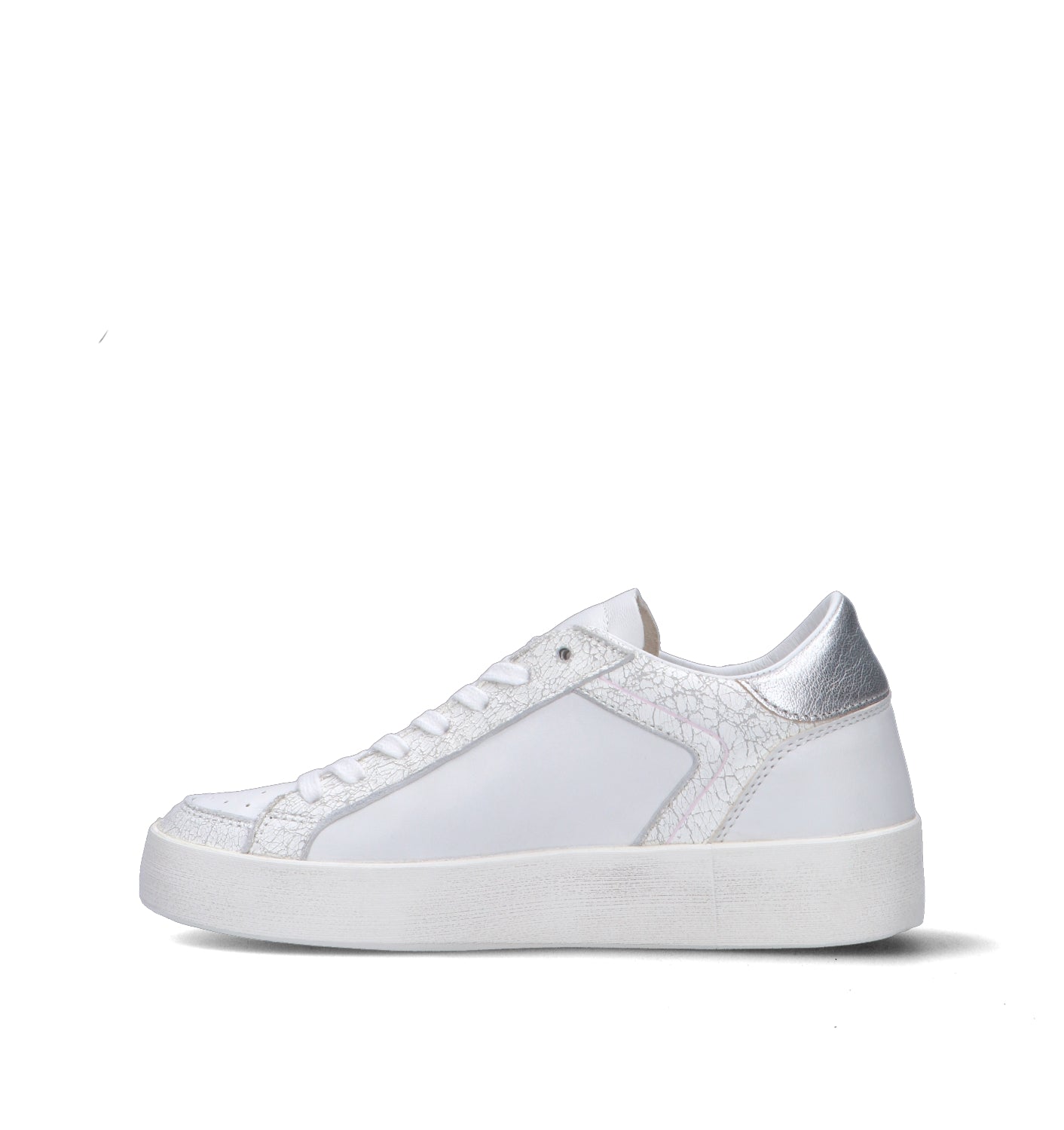 D.A.T.E. Sneaker donna bianca in pelle