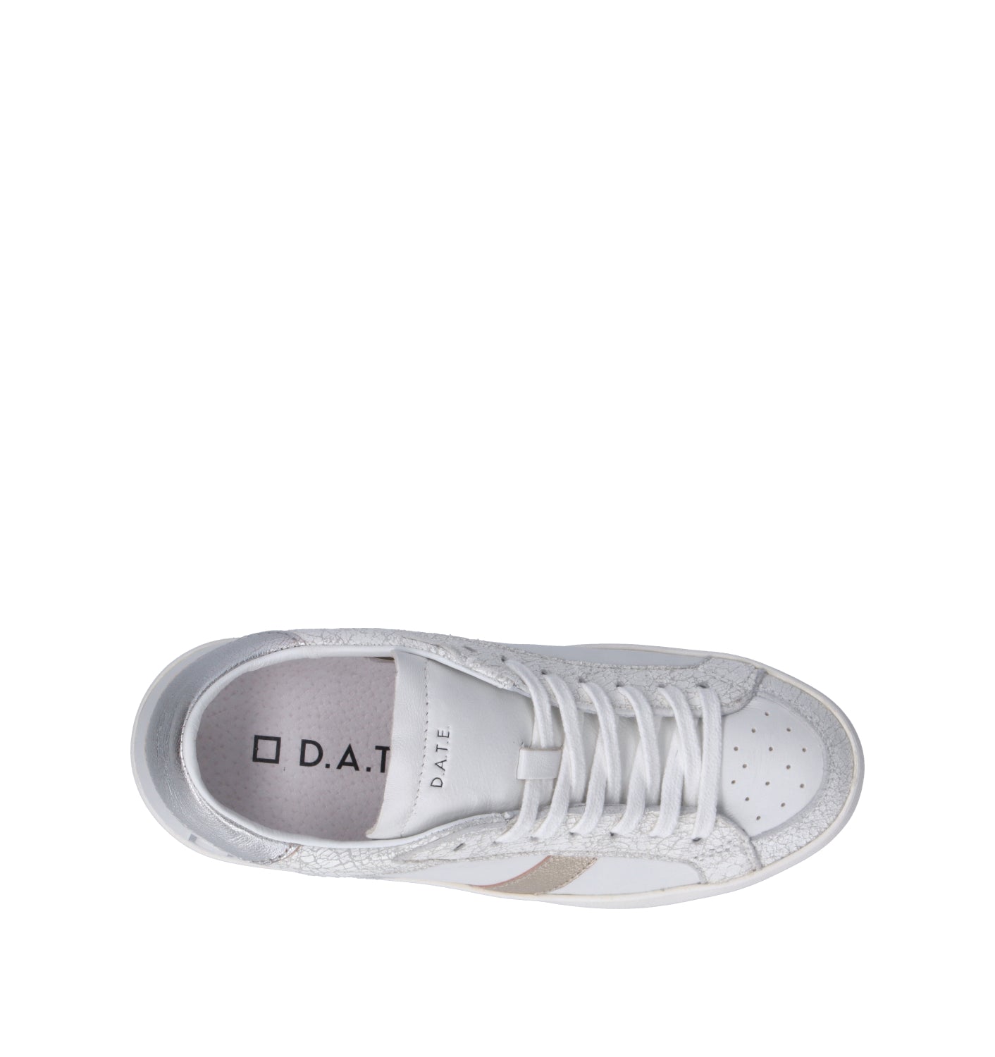 D.A.T.E. Sneaker donna bianca in pelle