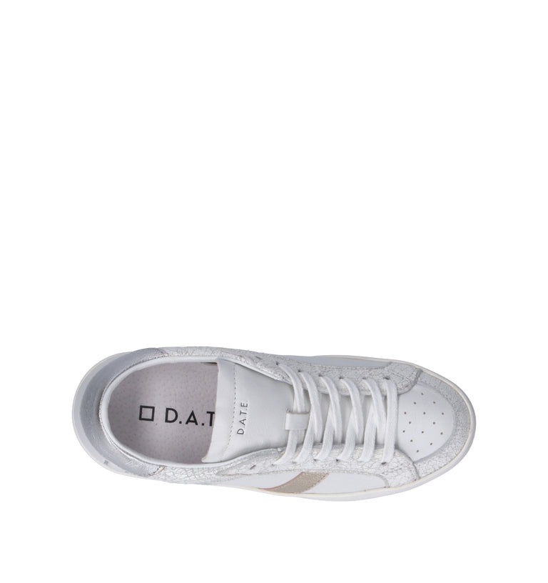D.A.T.E. Sneaker donna bianca in pelle