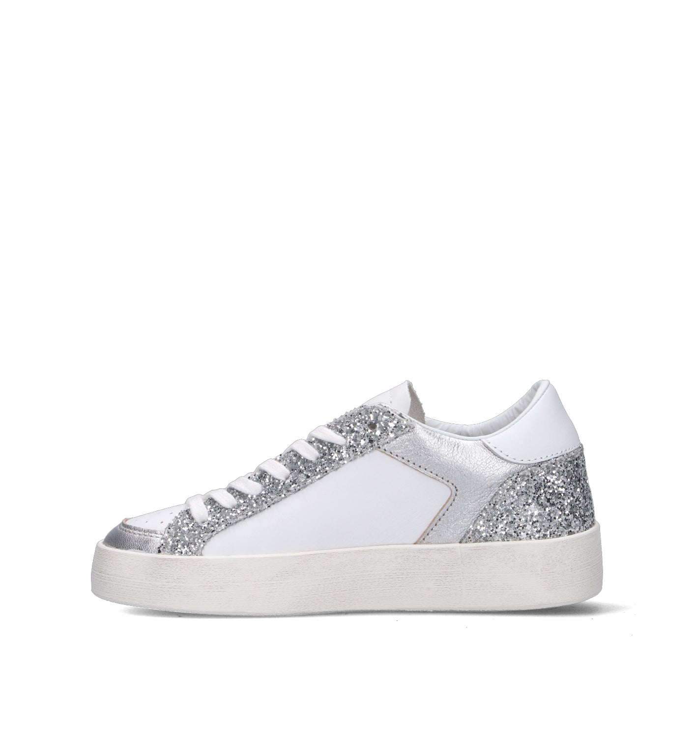 D.A.T.E. Sneaker donna bianca/argento