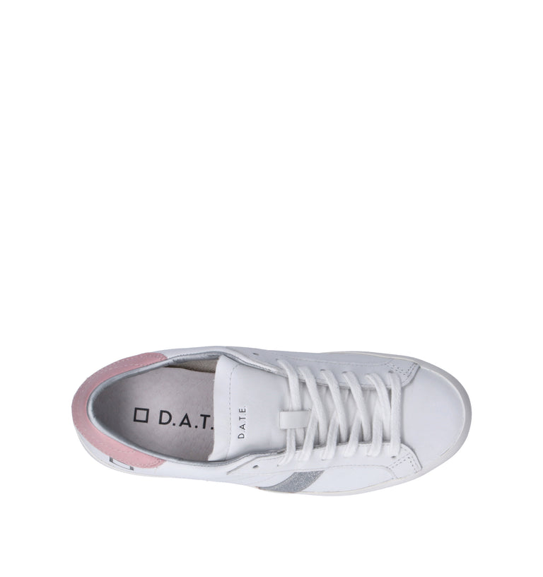D.A.T.E. Sneaker donna bianca in pelle