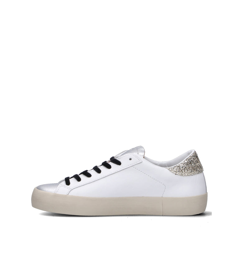 D.A.T.E. Sneaker donna bianca in pelle