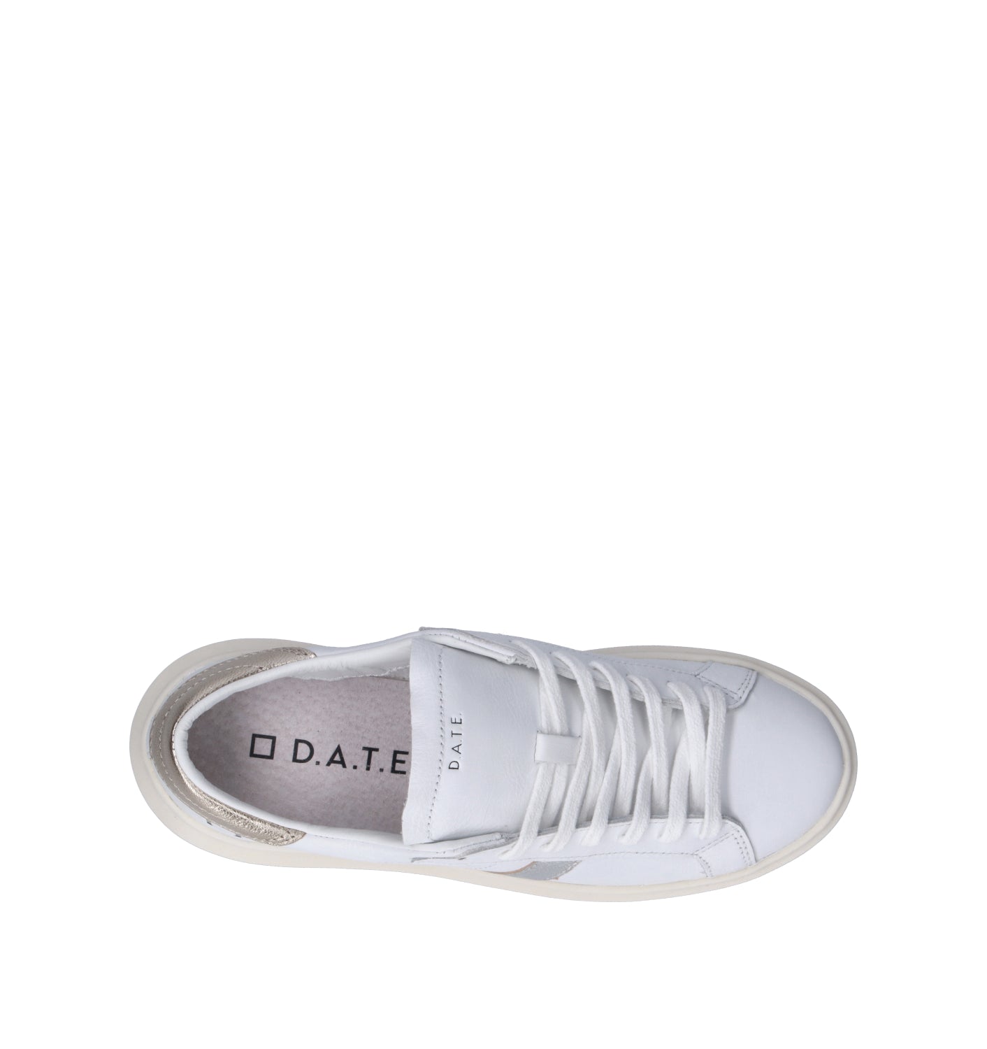 D.A.T.E. Sneaker donna bianca in pelle