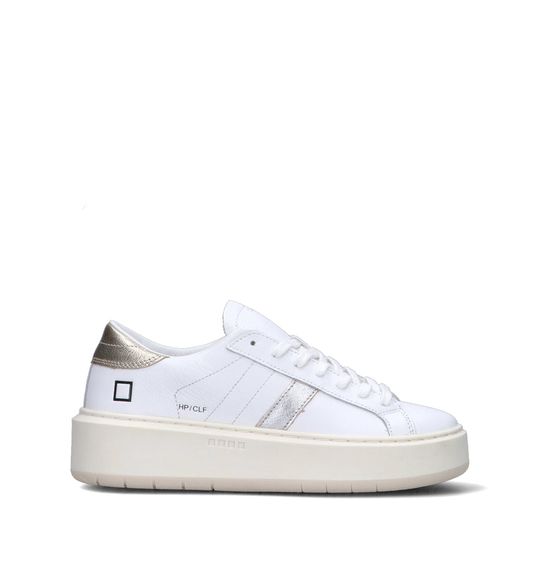 D.A.T.E. Sneaker donna bianca in pelle