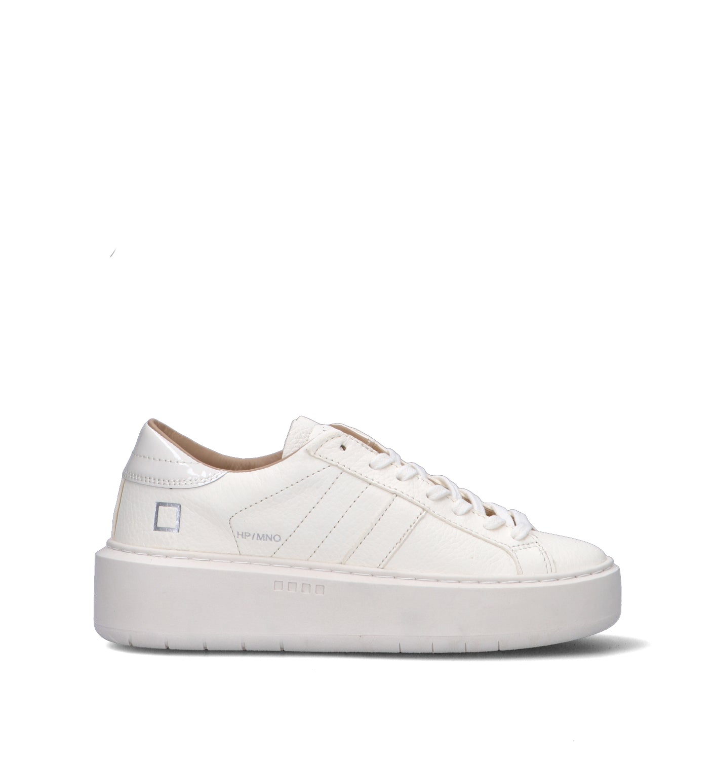 D.A.T.E. Sneaker donna panna in pelle
