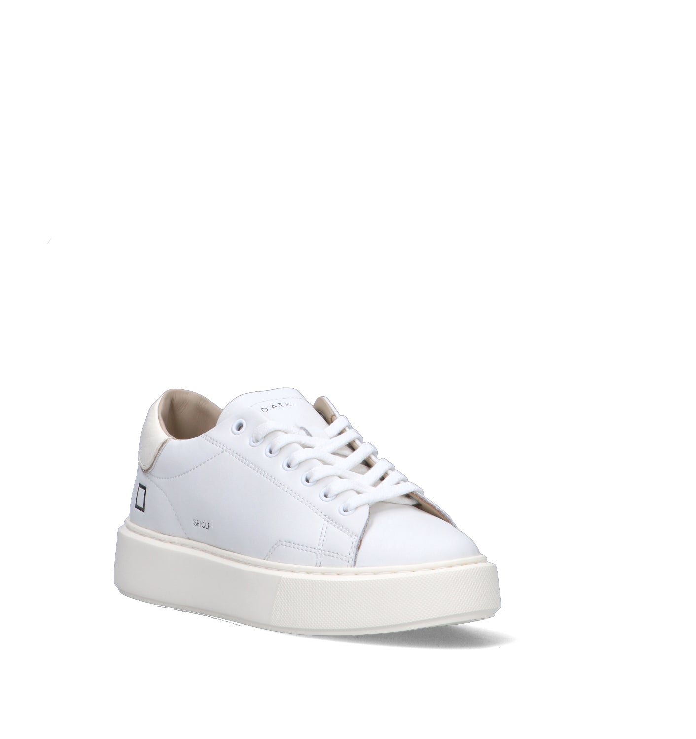 D.A.T.E. Sneaker donna bianca in pelle