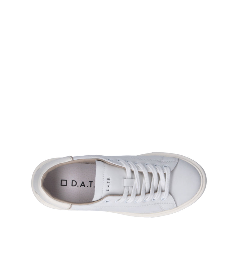 D.A.T.E. Sneaker donna bianca in pelle
