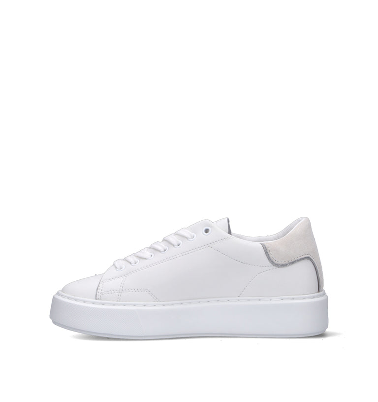 D.A.T.E. Sneaker donna bianca in pelle