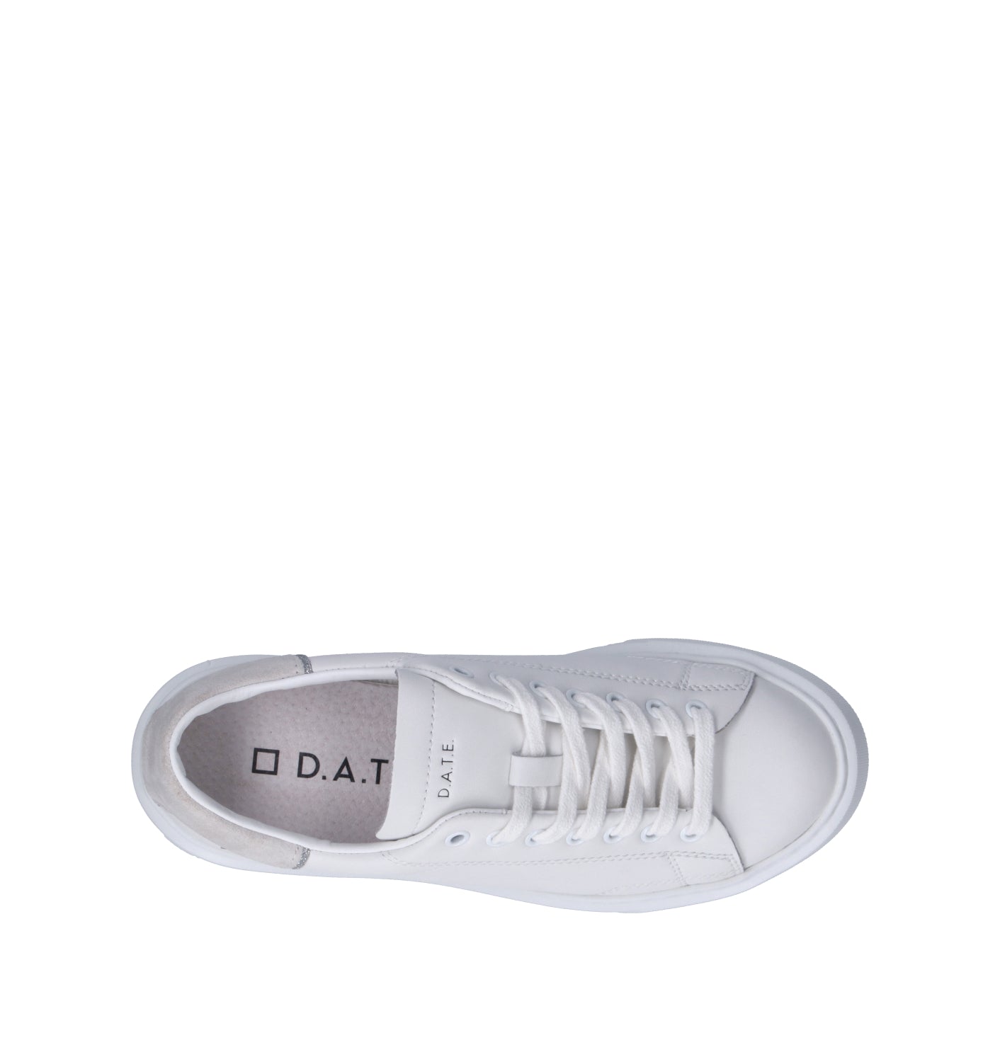 D.A.T.E. Sneaker donna bianca in pelle