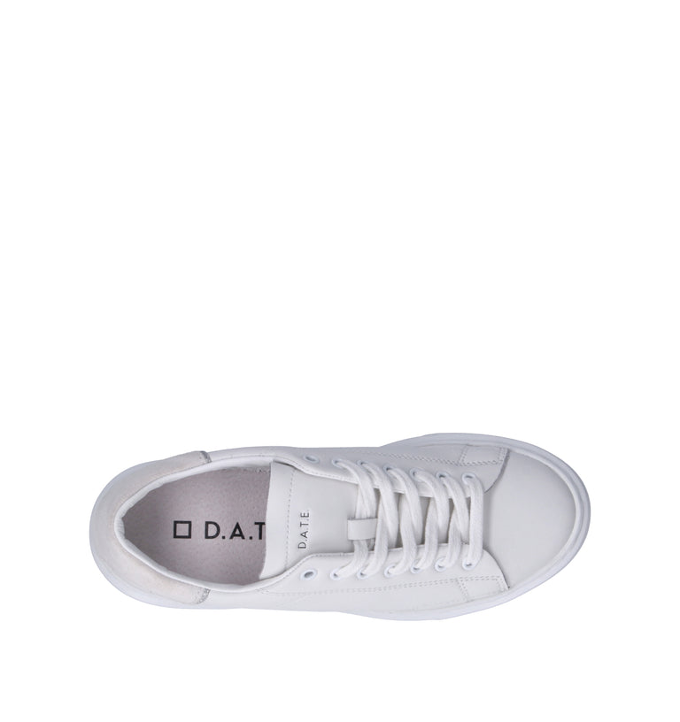 D.A.T.E. Sneaker donna bianca in pelle