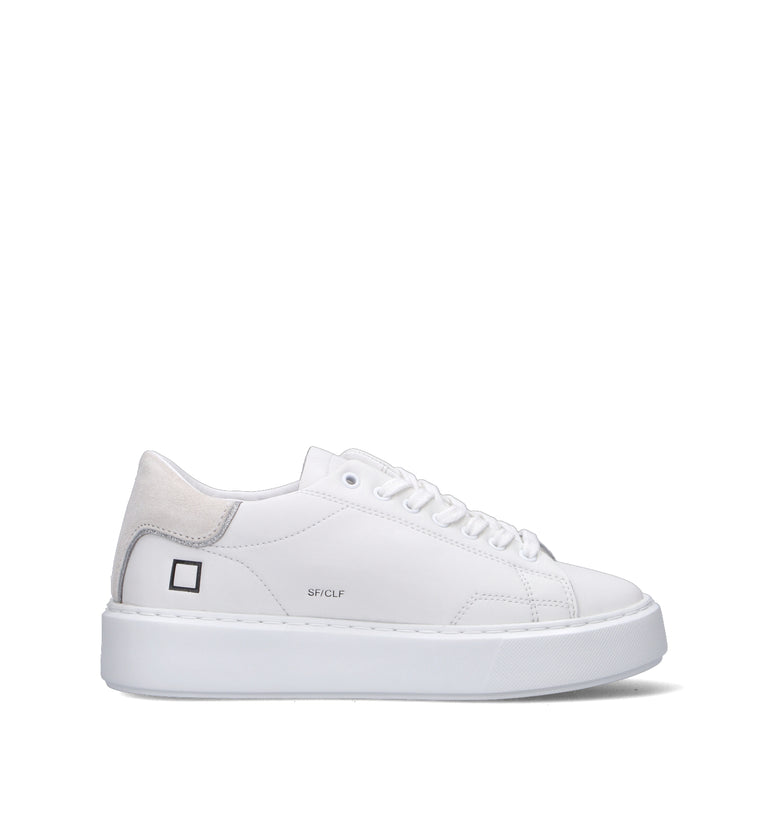 D.A.T.E. Sneaker donna bianca in pelle