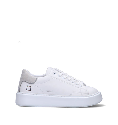 D.A.T.E. Sneaker donna bianca in pelle