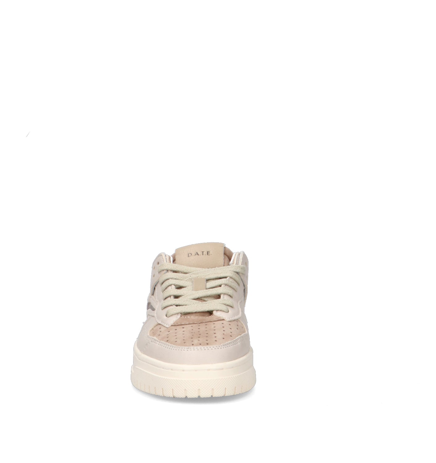 D.A.T.E. Sneaker donna panna in pelle