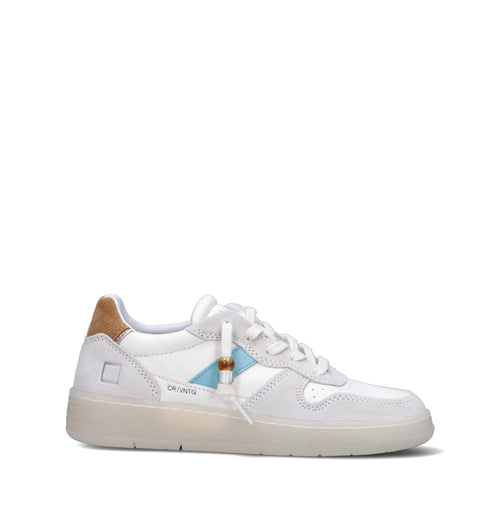 D.A.T.E. Sneaker donna bianca in pelle