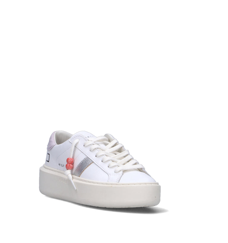 D.A.T.E. Sneaker donna bianca in pelle