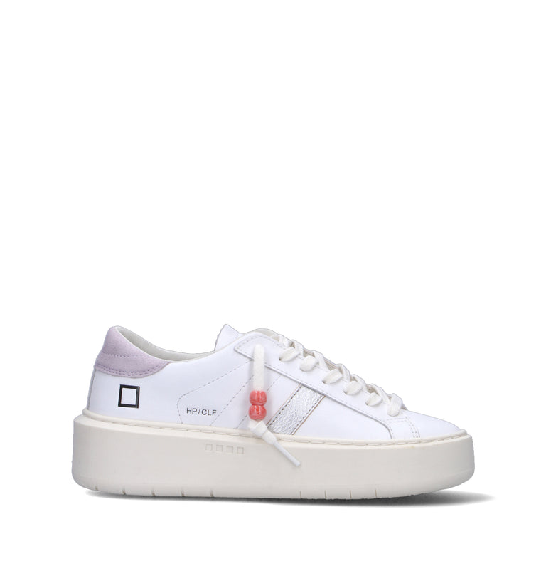 D.A.T.E. Sneaker donna bianca in pelle