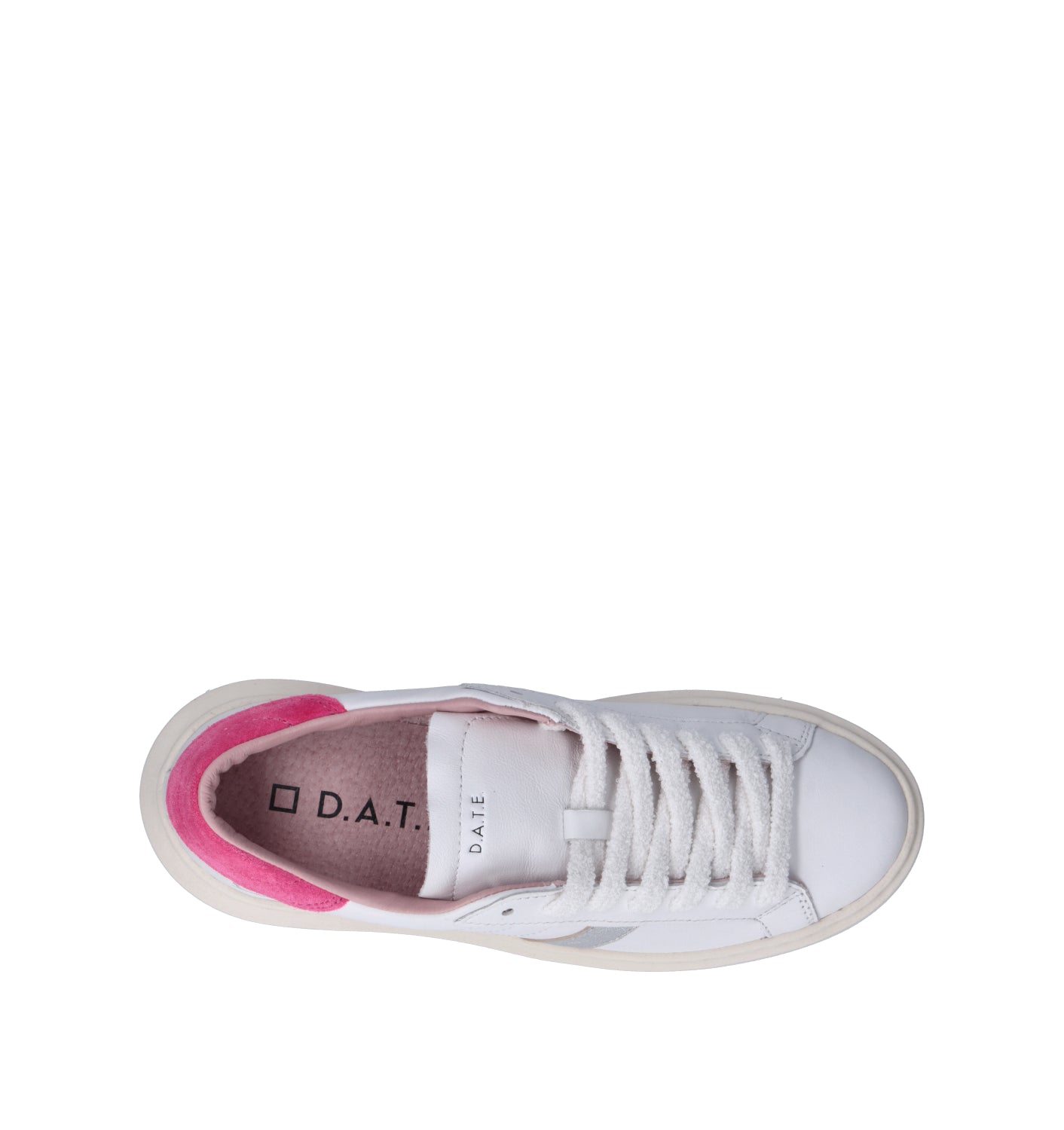 D.A.T.E. Sneaker donna bianca/fucsia