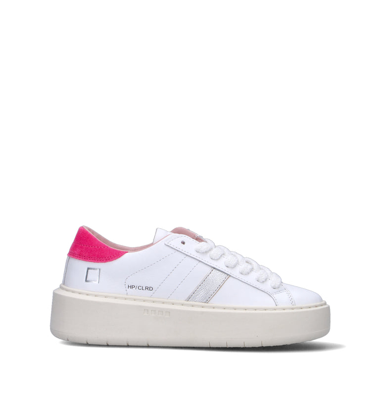 D.A.T.E. Sneaker donna bianca/fucsia