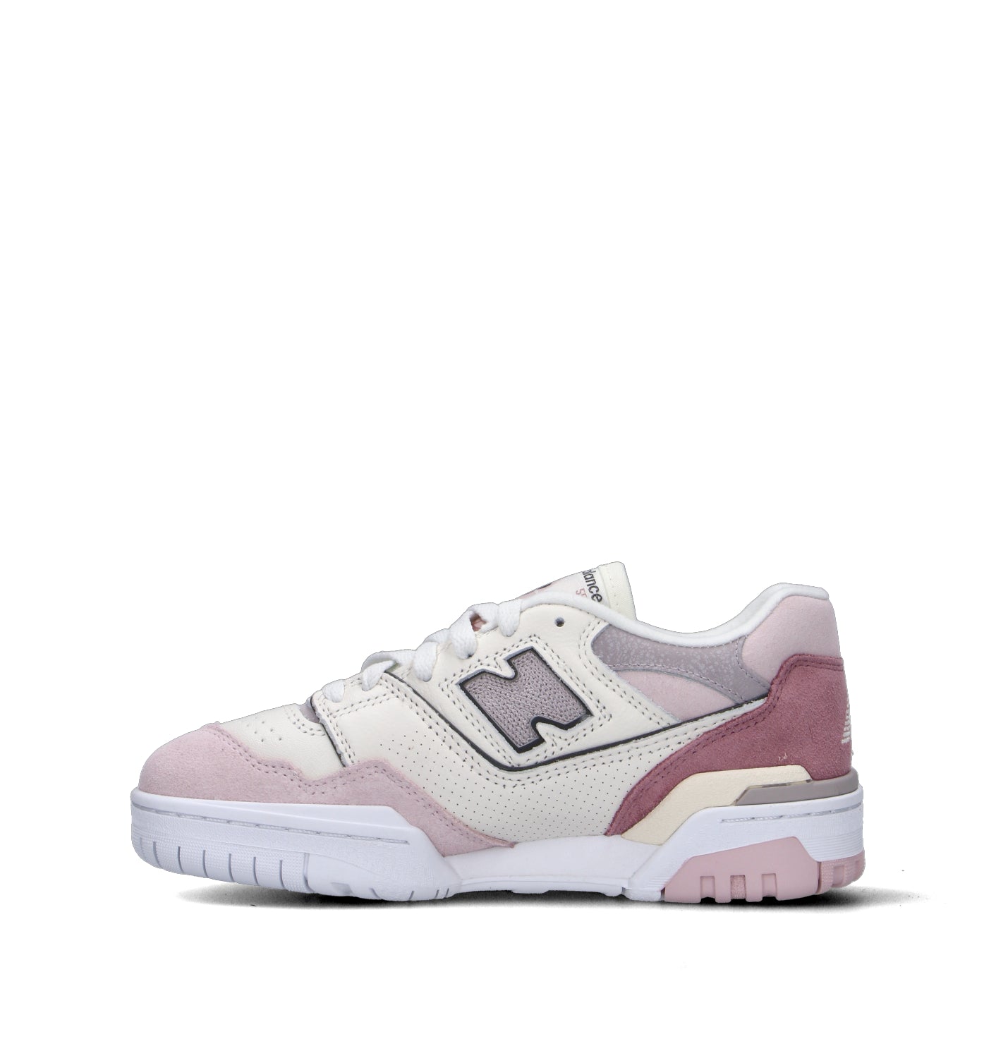 NEW BALANCE 550 Sneaker donna bianca/rosa in pelle