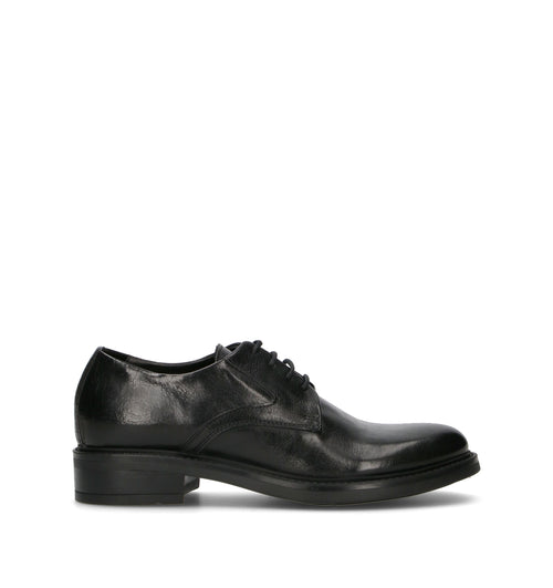 HUNDRED 100 Stringata donna nera in pelle