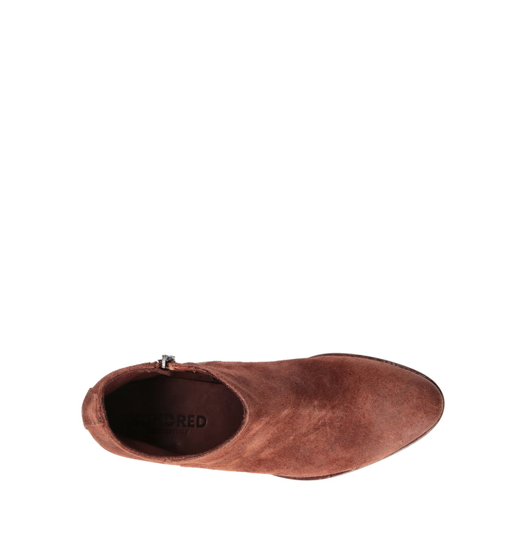 HUNDRED 100 Tronchetto donna cognac in suede