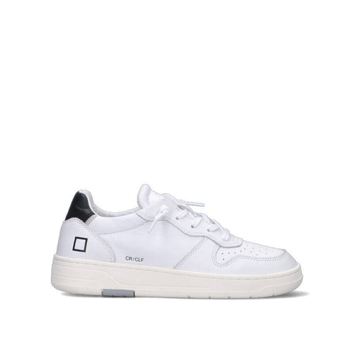 D.A.T.E. COURT CALF Sneaker donna bianca/nera in pelle