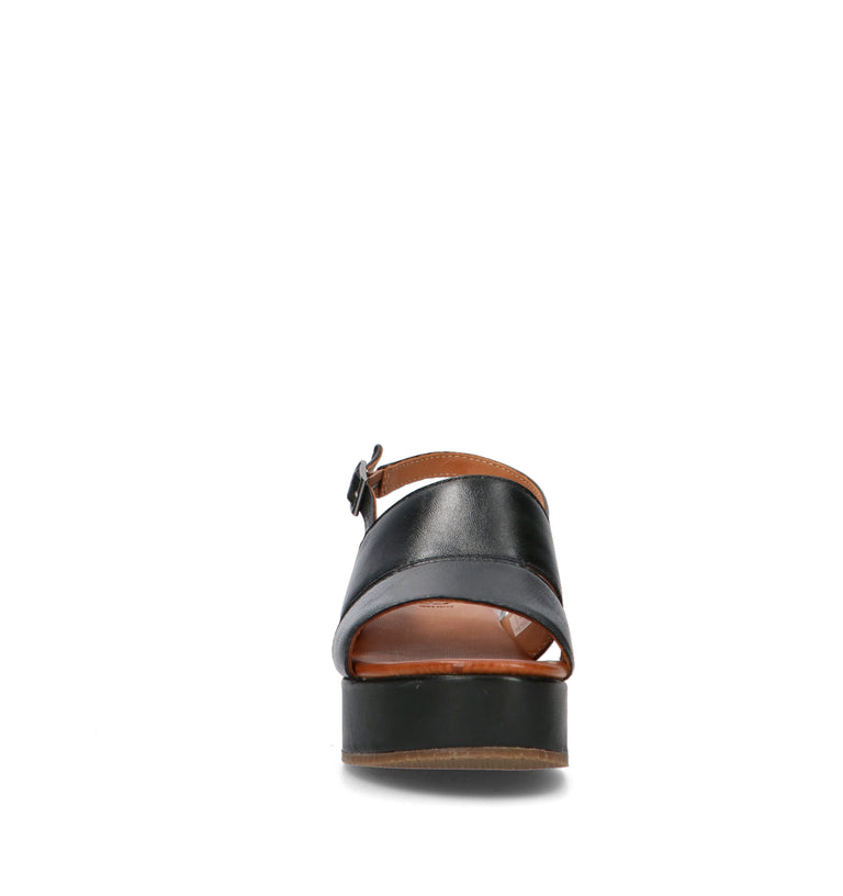 VUEVA Sandalo donna nero in pelle