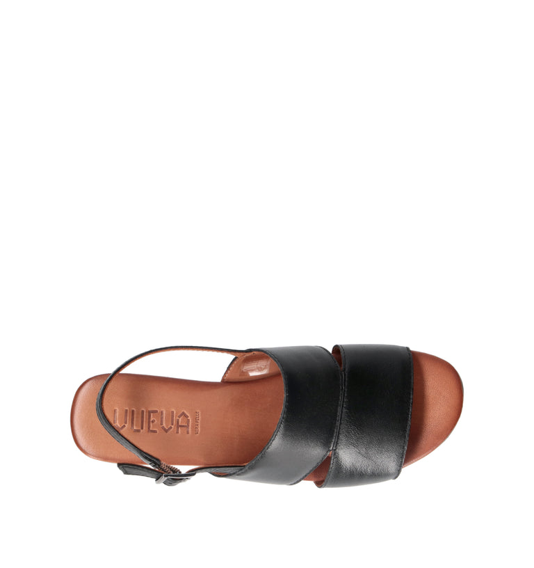 VUEVA Sandalo donna nero in pelle