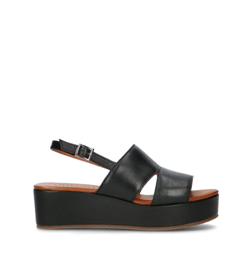 VUEVA Sandalo donna nero in pelle