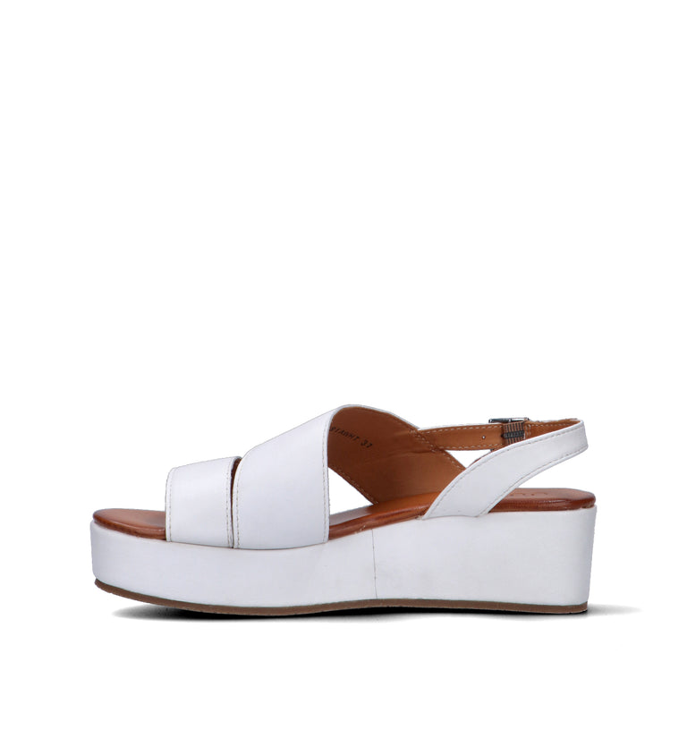 VUEVA Sandalo donna bianco in pelle