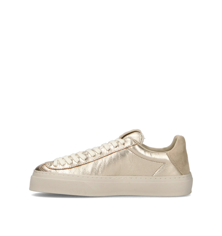 AQUA ALTA Sneaker donna platino in pelle