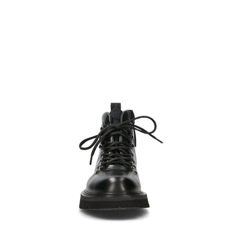 WOOLRICH Polacco uomo nero in pelle