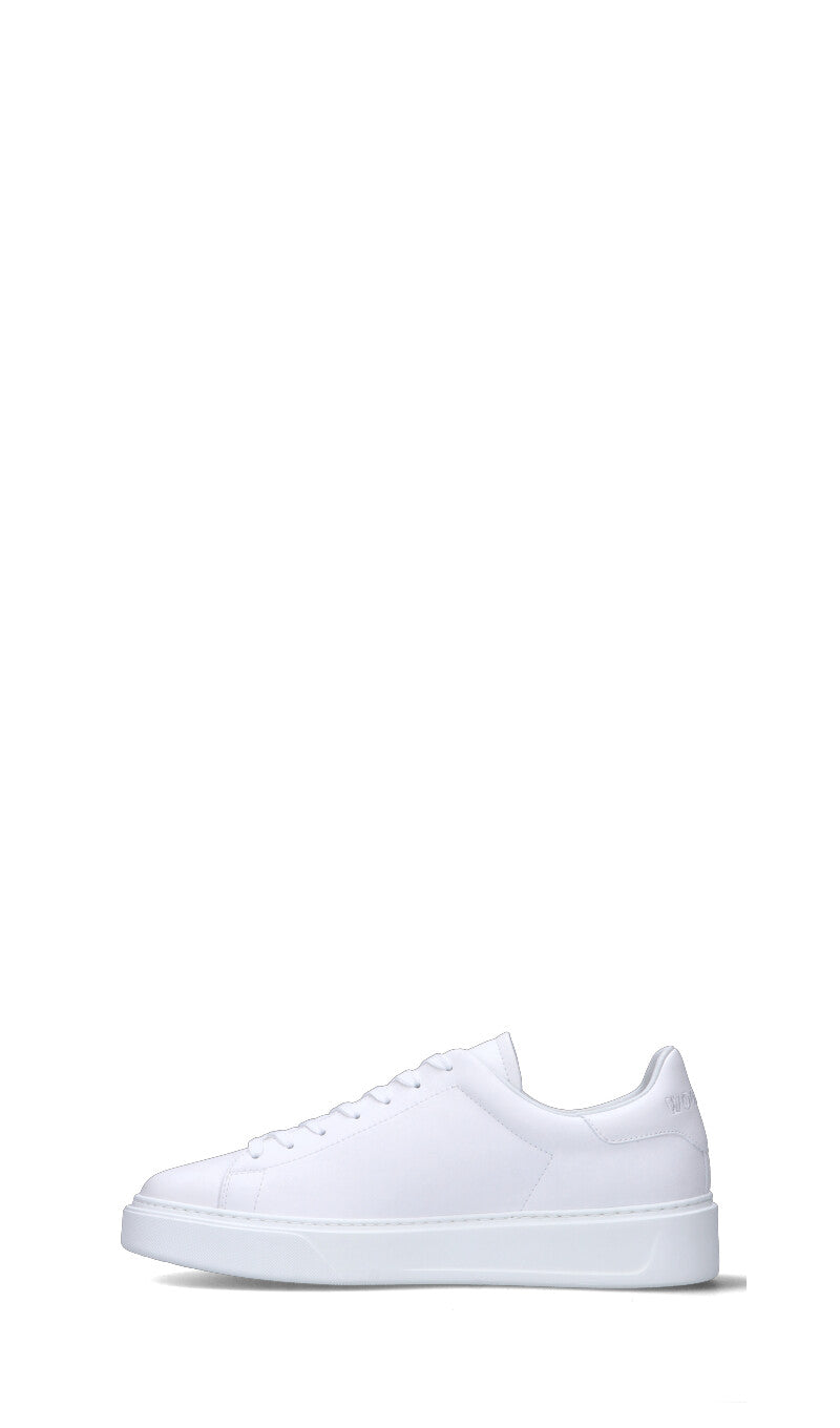 WOOLRICH  Sneaker uomo bianca in pelle
