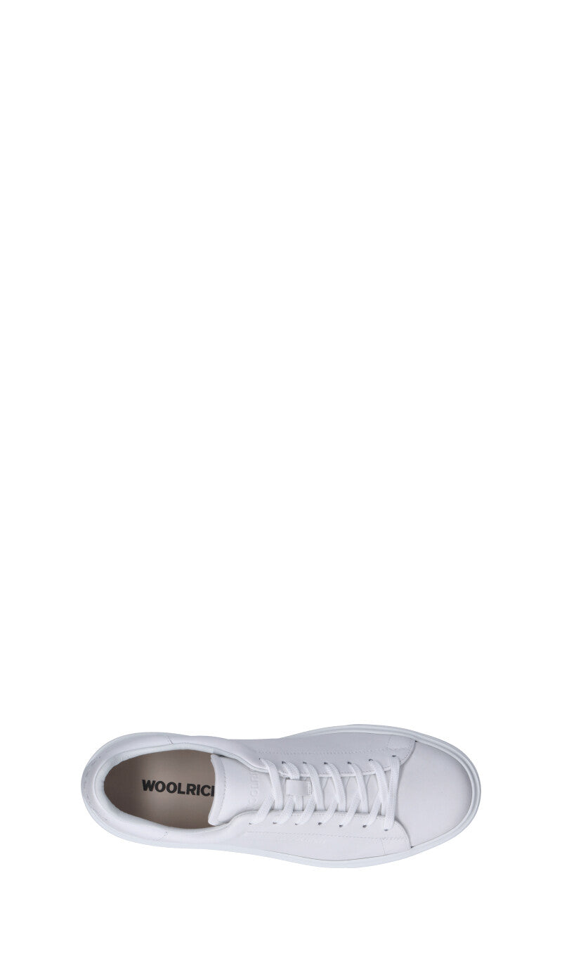 WOOLRICH  Sneaker uomo bianca in pelle