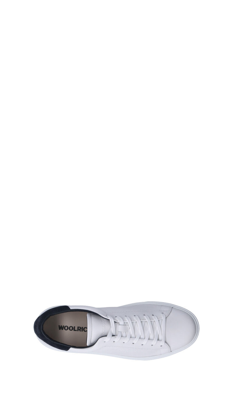 WOOLRICH  Sneaker uomo bianca/blu in pelle