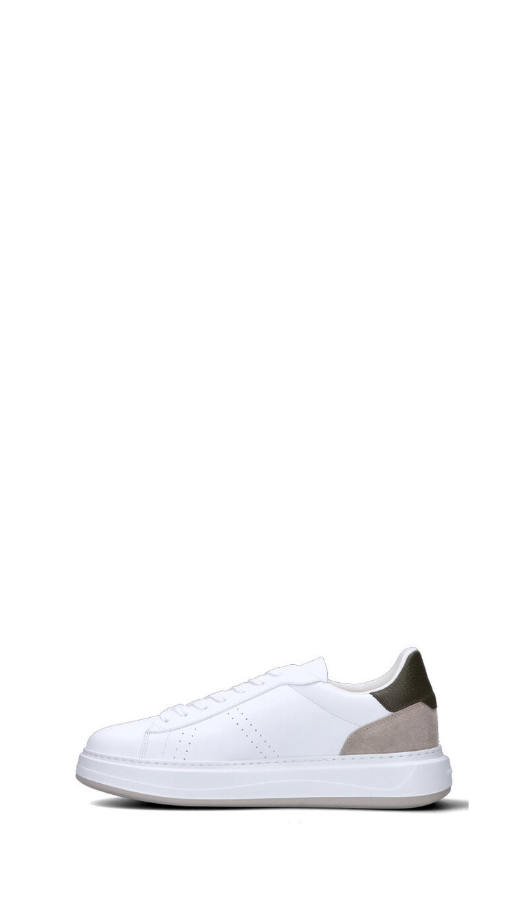 WOOLRICH Sneaker uomo bianca/militare in pelle