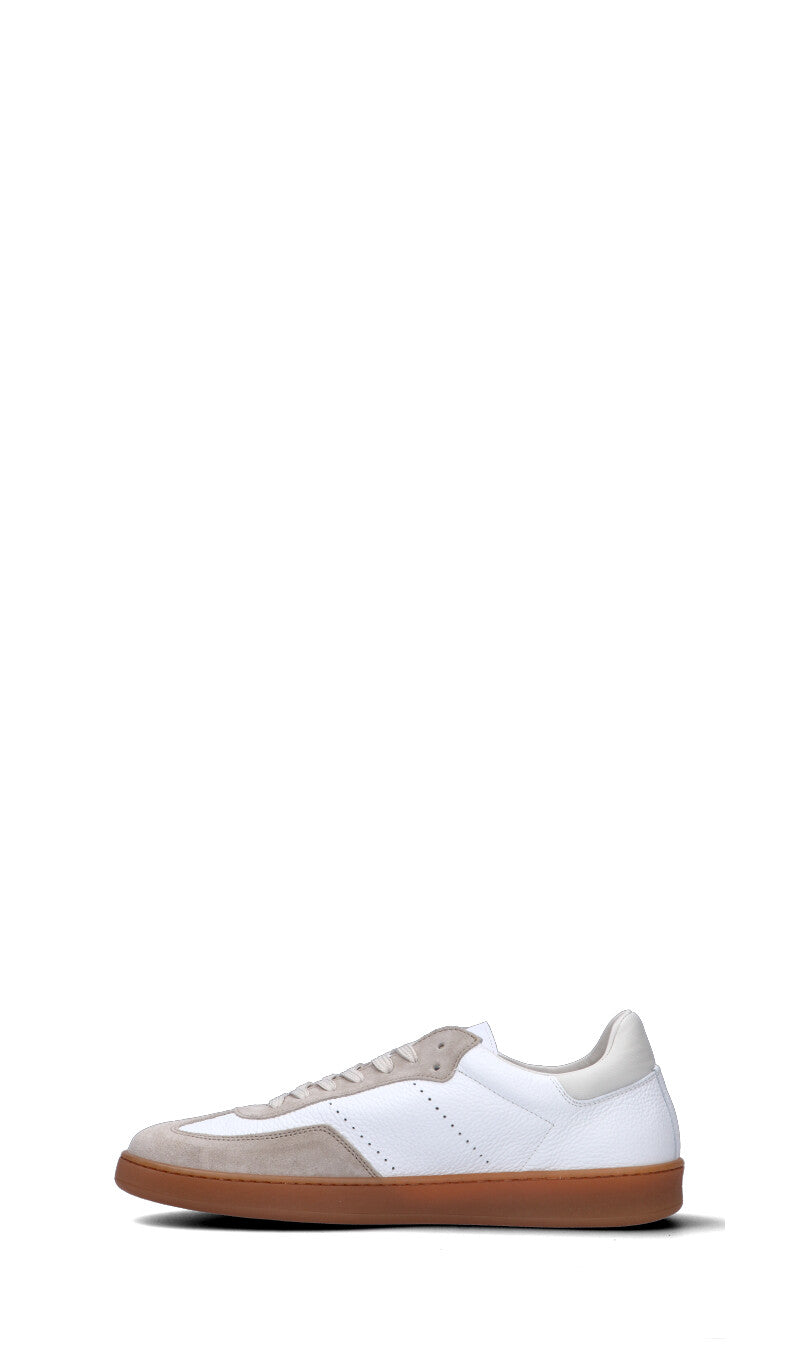 WOOLRICH  Sneaker uomo bianca/beige in pelle