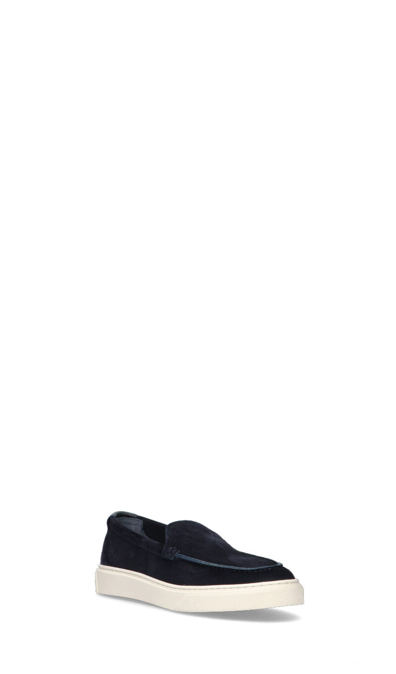 WOOLRICH  Slip on uomo blu in suede