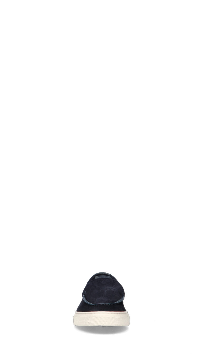 WOOLRICH  Slip on uomo blu in suede