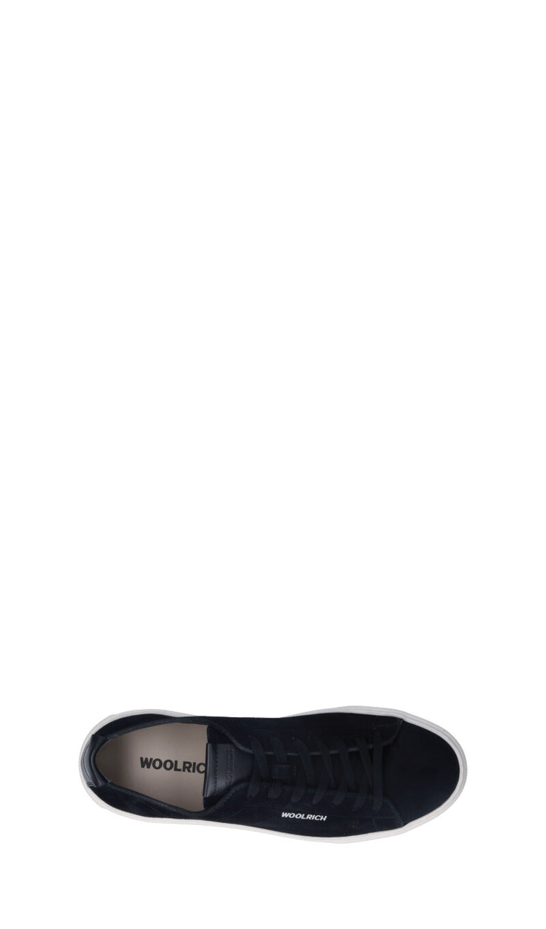 WOOLRICH  Sneaker uomo blu in suede