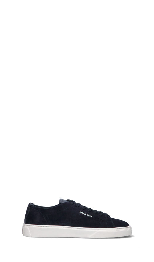 WOOLRICH  Sneaker uomo blu in suede