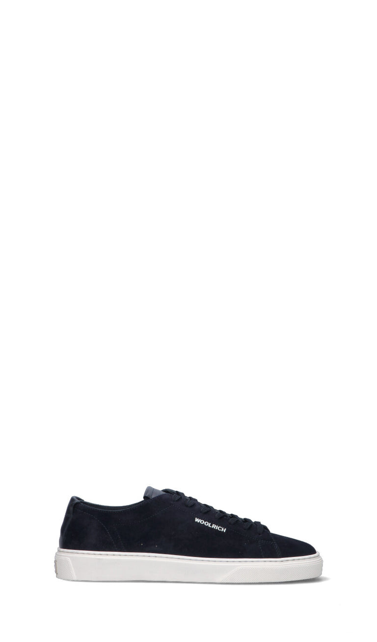 WOOLRICH  Sneaker uomo blu in suede