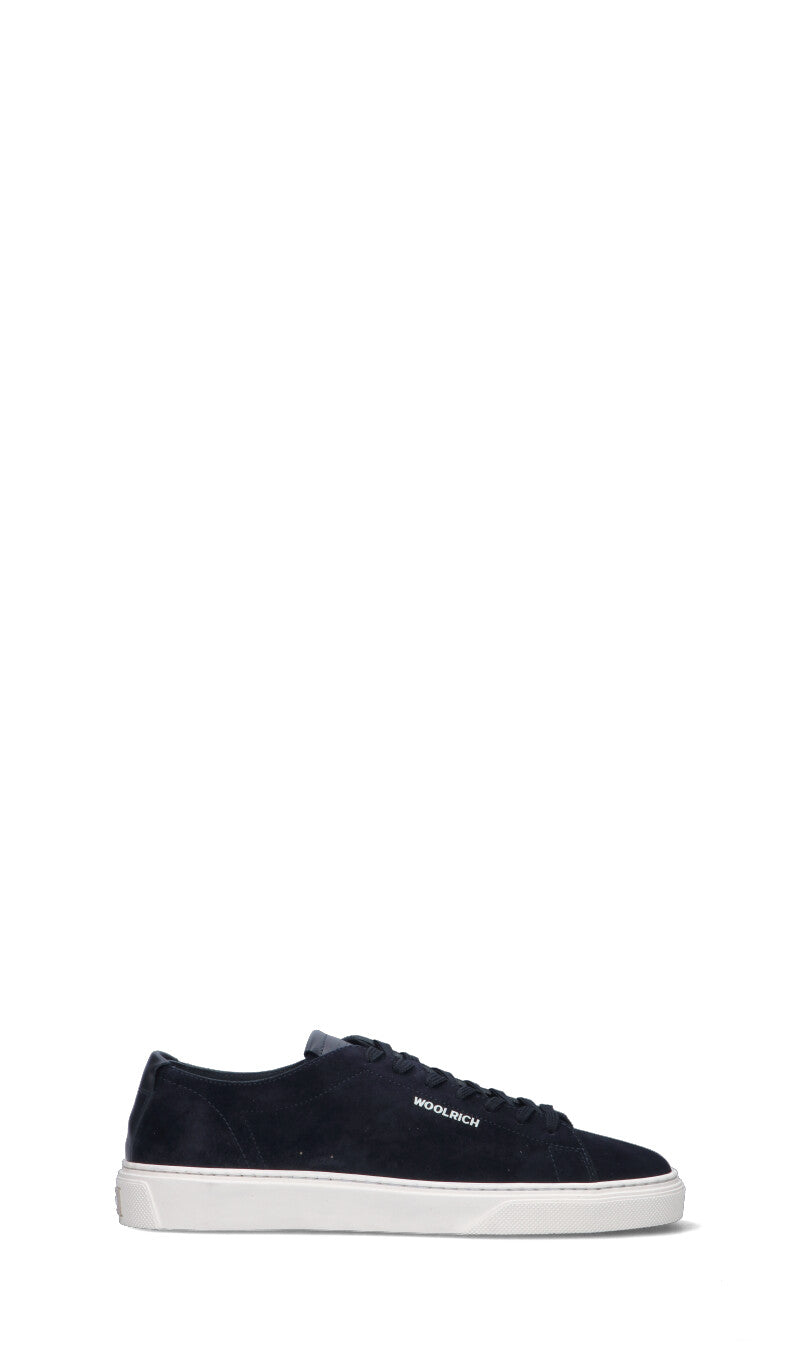 WOOLRICH  Sneaker uomo blu in suede