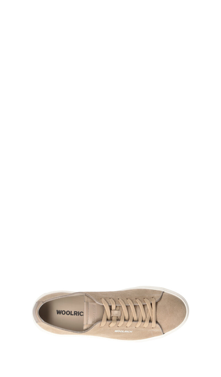 WOOLRICH  Sneaker uomo beige in suede