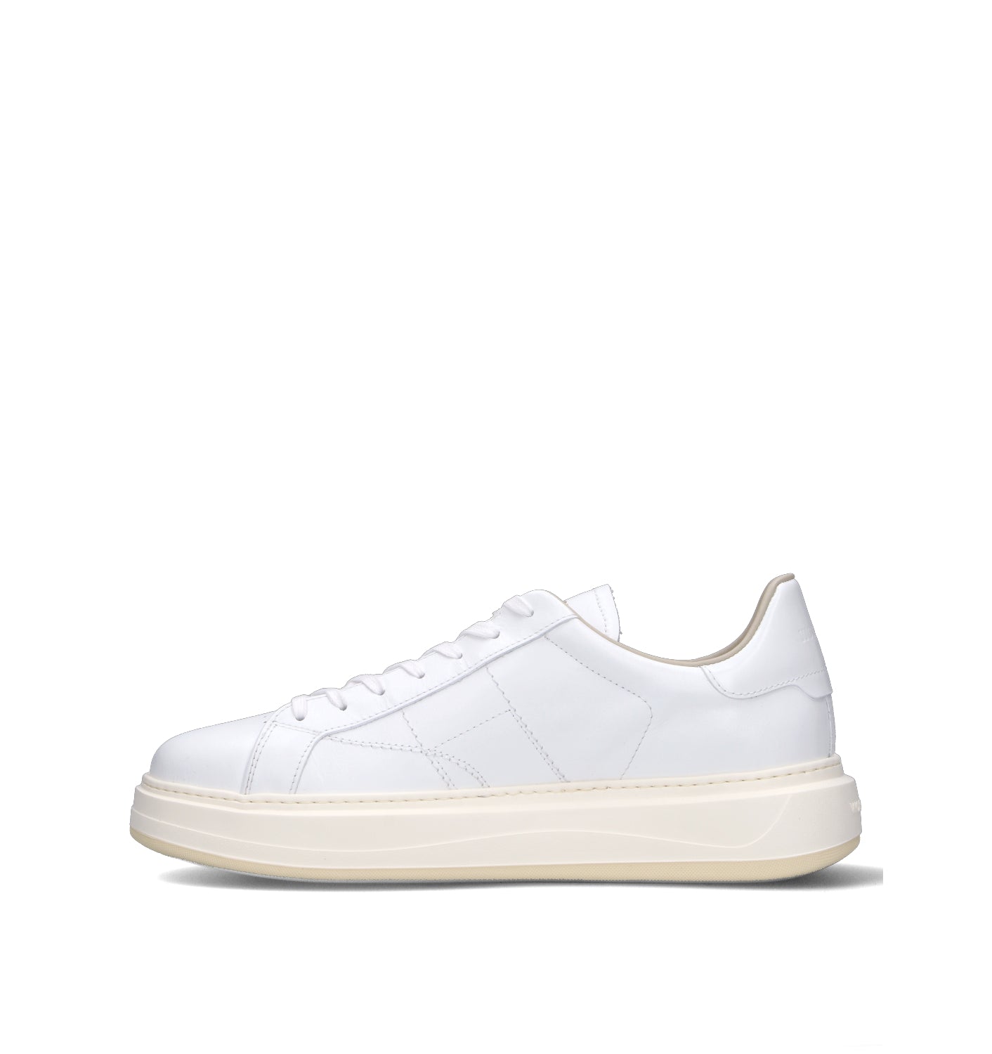 WOOLRICH Sneaker uomo bianca in pelle