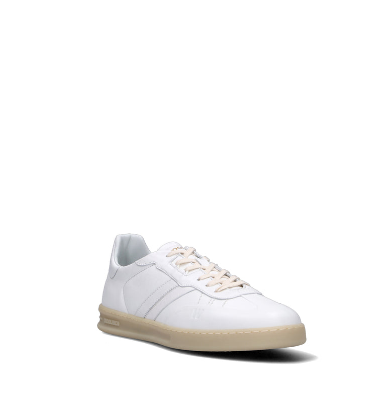 WOOLRICH Sneaker uomo bianca in pelle