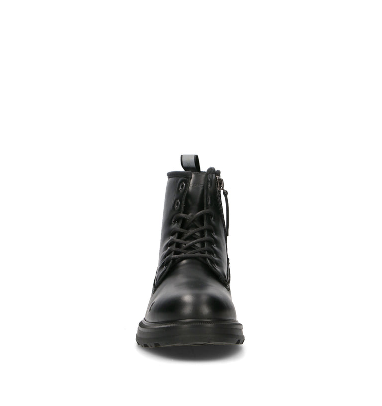 WOOLRICH Anfibio uomo nero in pelle