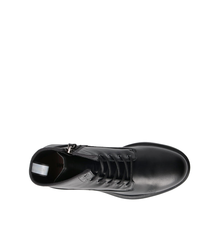 WOOLRICH Anfibio uomo nero in pelle